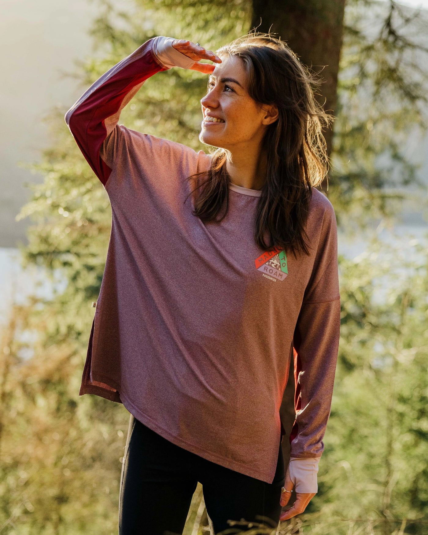 Pacifica Active LS Top - Berry Marl